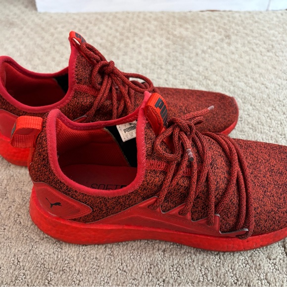 Puma Red Knit Sneakers - Picture 3 of 6